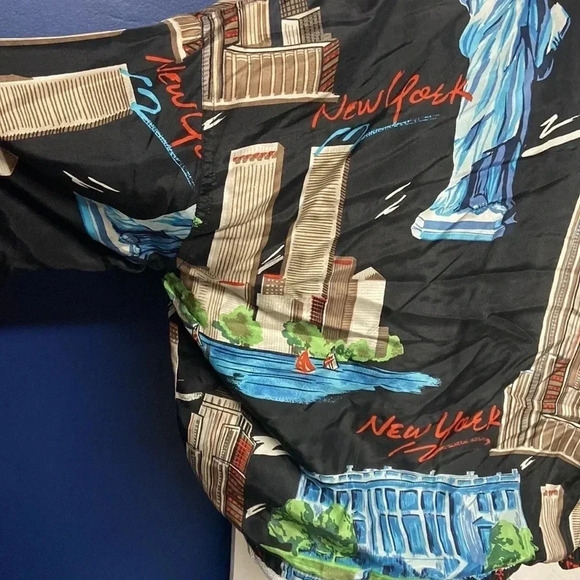 Vintage FU DA SILK New York 100% Silk Zip Up Jacket, Small - Picture 10 of 16
